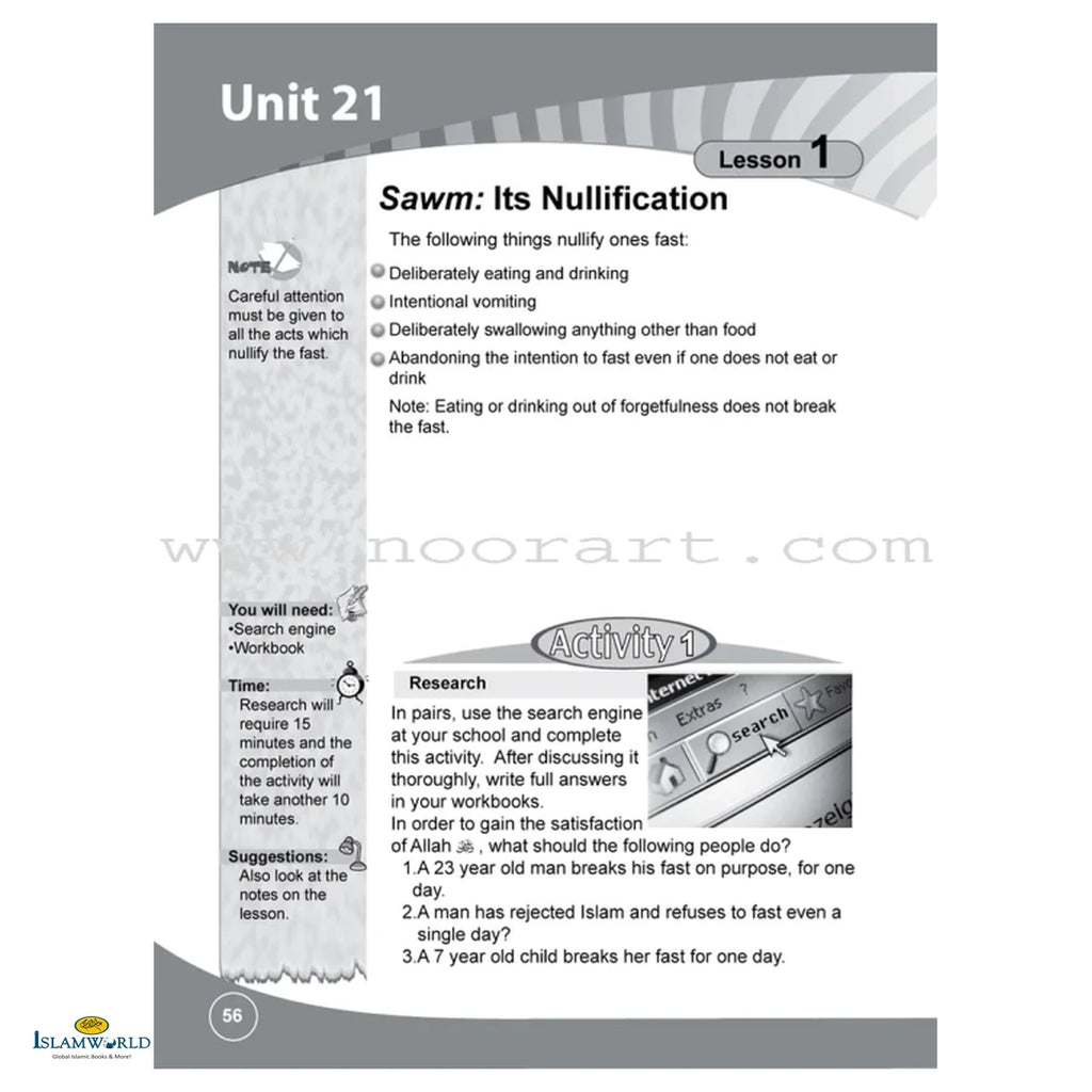 Islamic Studies (Ico) – Grade 6 – Part 2 – Activity Textbook - Buy Online In India