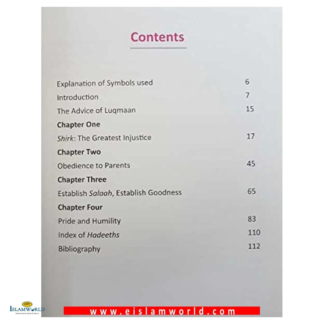 The Advice Of Luqmaan: O My Son! - Buy Online In India