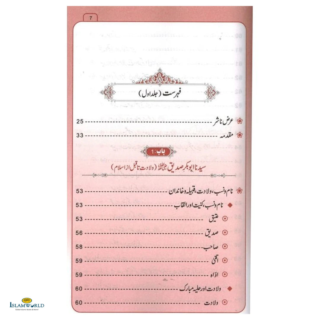 Seerat Sayedina Abu Bakr Siddique (R.A) - 2 Vols. Set - Buy Online In India