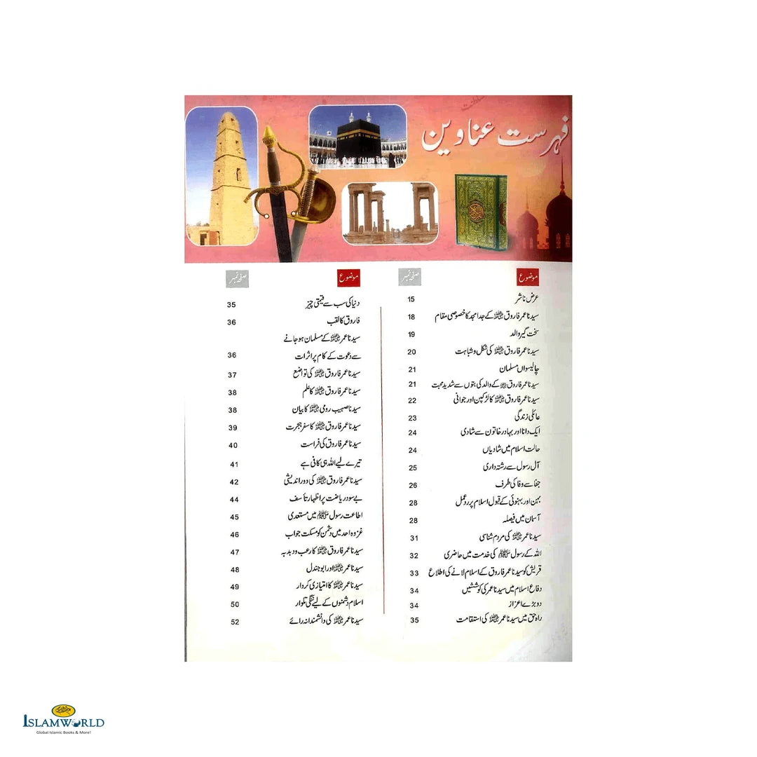 Sayedna Umar Farooq (Raz) Ki Zindagi Ke Suneherey Waqiat (سیدنا عمر فاروق رضِی الله عنه کی زندگی کے سُنهرے واقعات) - Buy Online In India