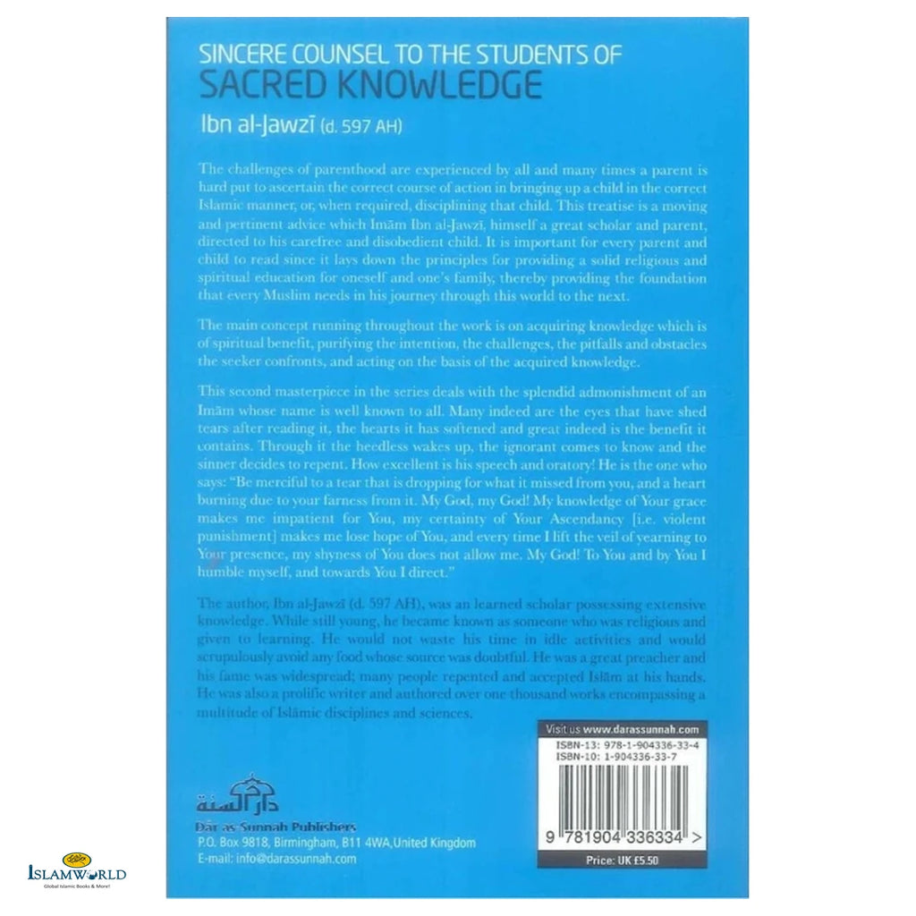 Sincere Counsel to the Seekers of Sacred Knowledge - Buy Online In India