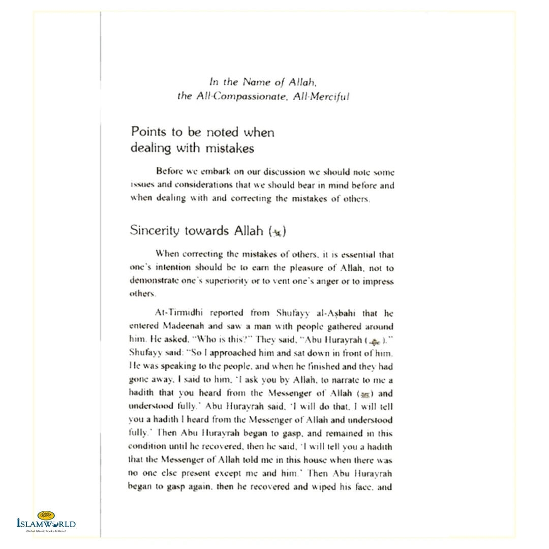 The Prophet's Methods of Correcting People's Mistakes - Buy Online In India