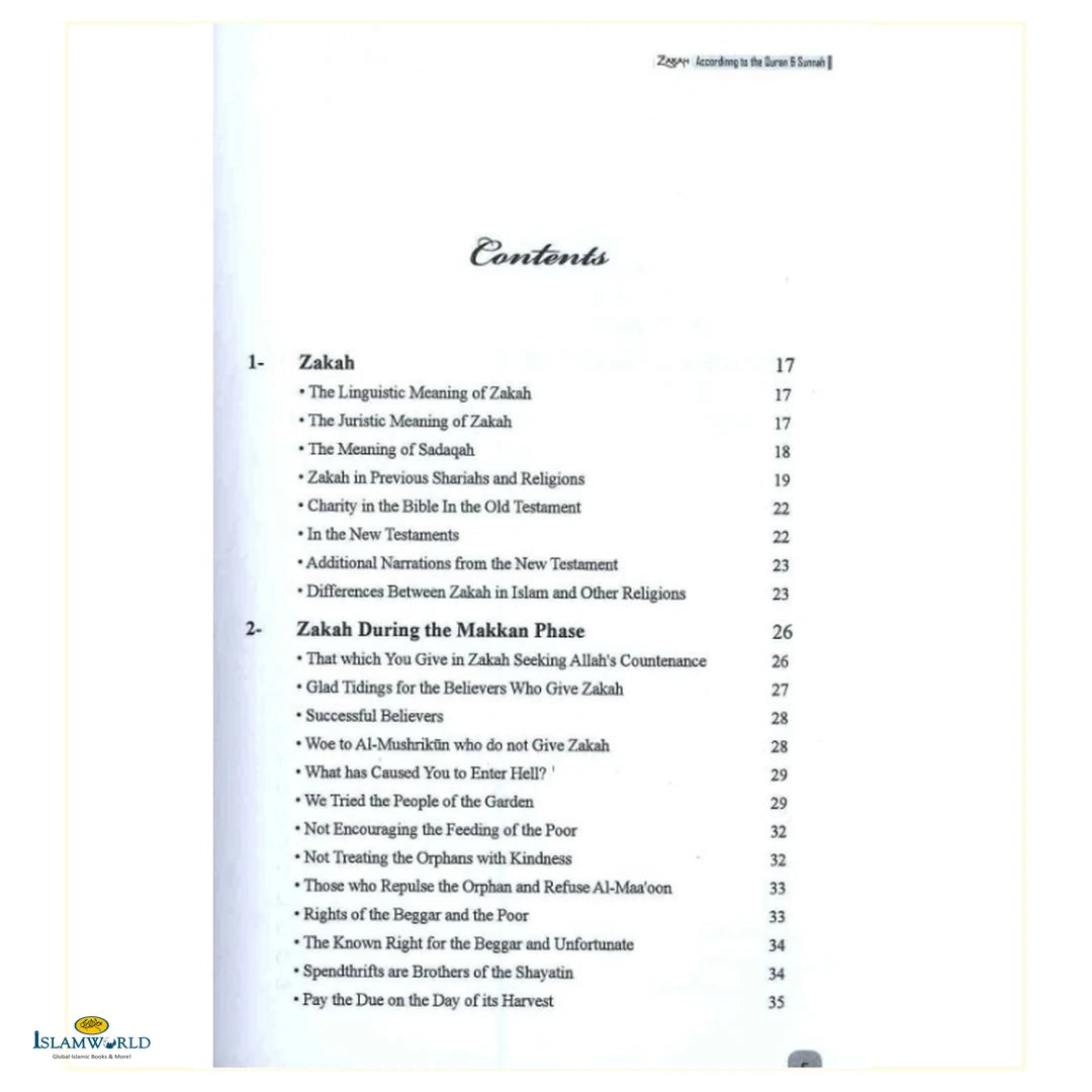 Zakah According To The Quran & Sunnah - Buy Online In India