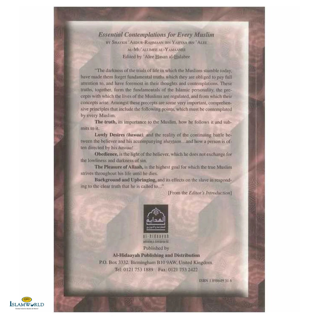 Essential Contemplations for Every Muslim - Buy Online In India