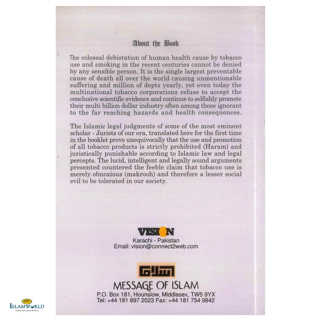 Fataawa ( Rulings ) Concerning Tobacco Cigarettes - Buy Online In India