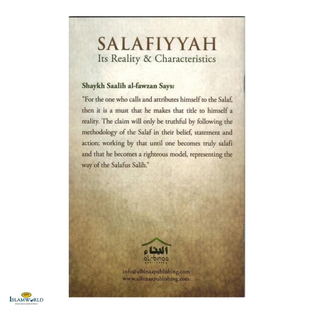 Salafiyyah Its Reality & Characteristics - Buy Online In India
