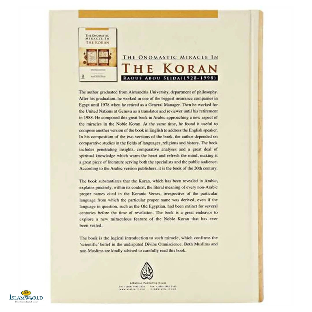 The Onomastic Miracle in the Koran - Buy Online In India