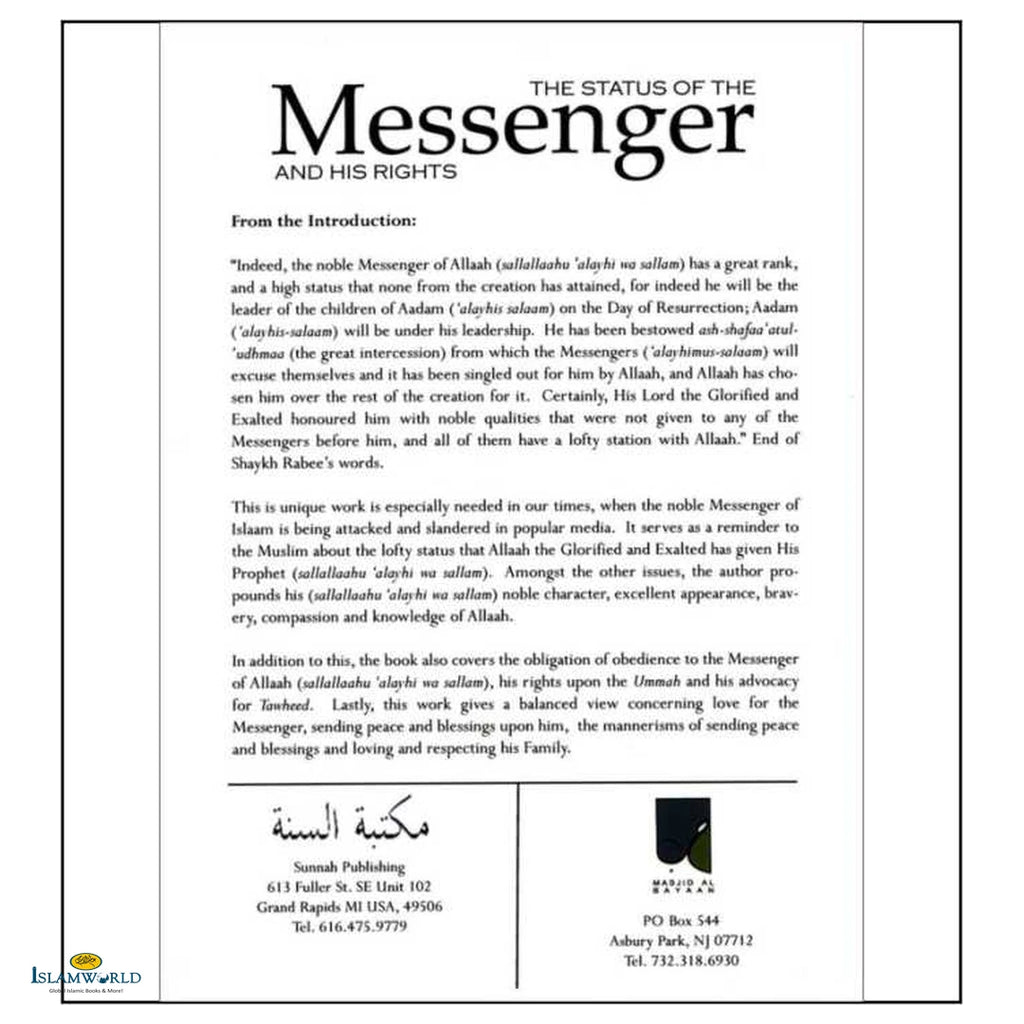 The Status of the Messenger and His Rights - Buy Online In India