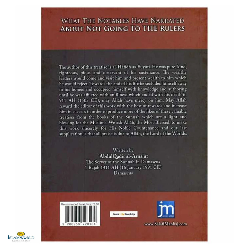 What the Notables Have Narrated About Not Going to the Rulers - Buy Online In India