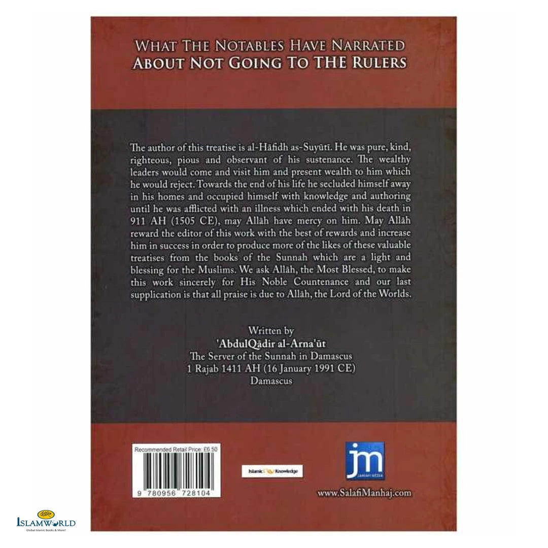 What the Notables Have Narrated About Not Going to the Rulers - Buy Online In India