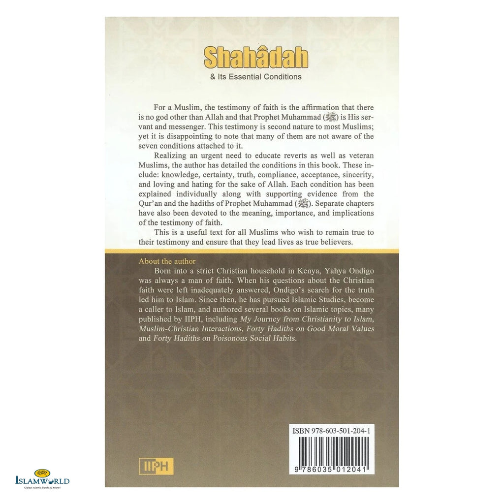 Shahadah & Its Essential Conditions - Buy Online In India
