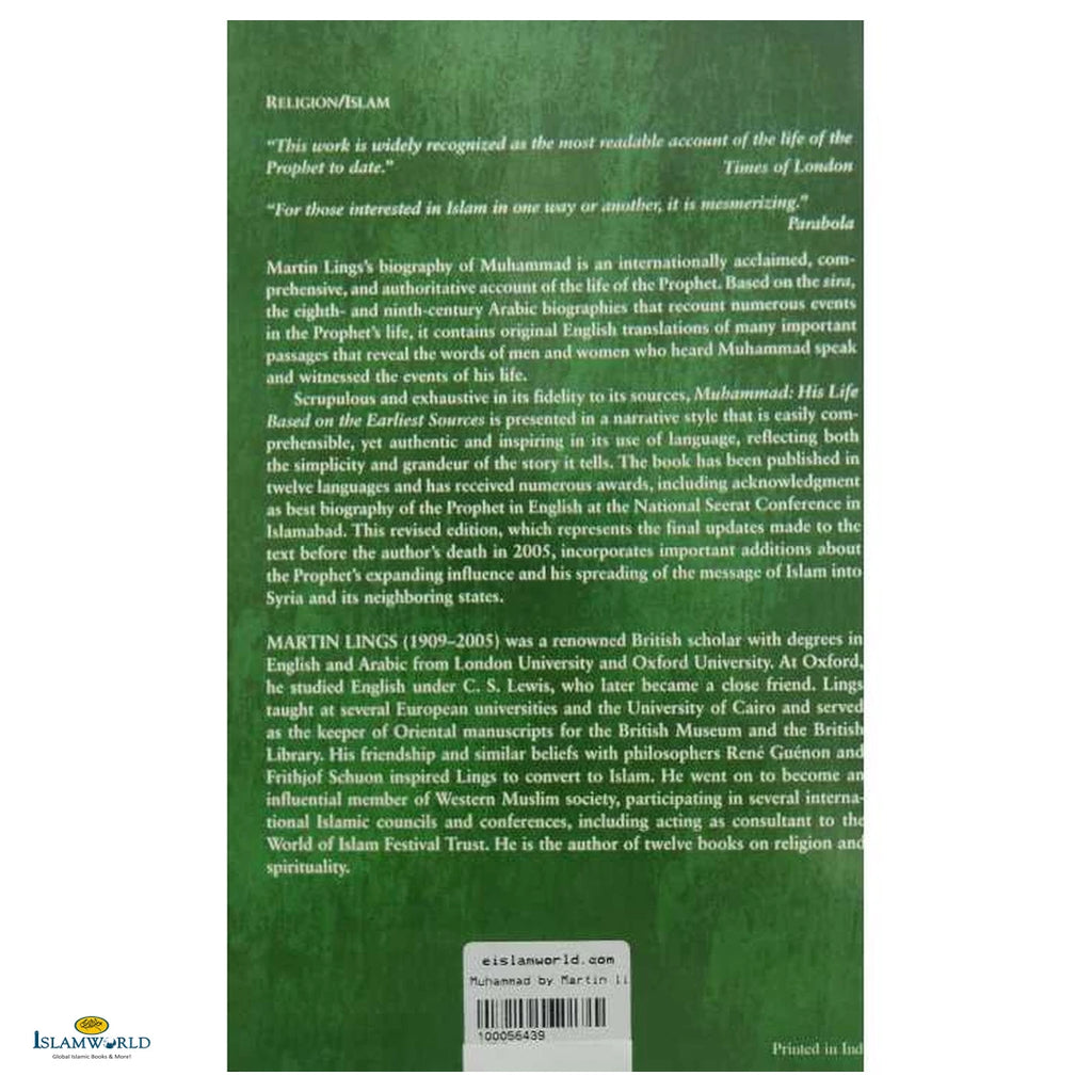 Muhammad: His Life Based on the Earliest Sources - Buy Online In India