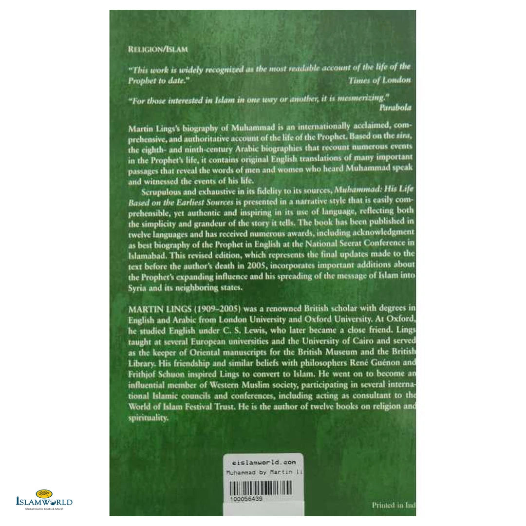 Muhammad: His Life Based on the Earliest Sources - Buy Online In India