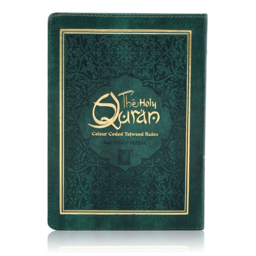 HOLY QURAN NO. 23 CC FLEXI LEATHER GREEN