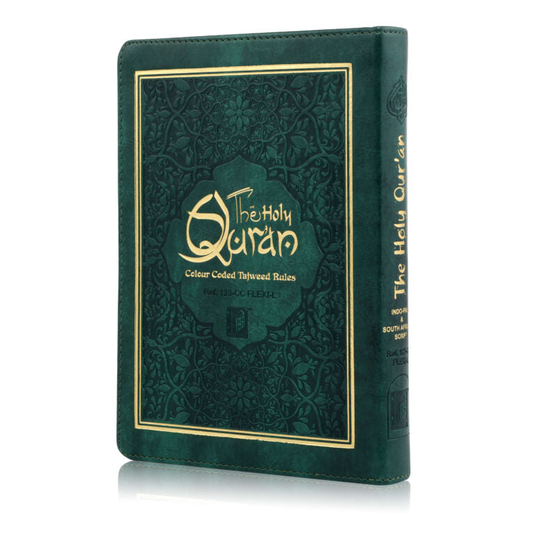 HOLY QURAN NO. 23 CC FLEXI LEATHER GREEN