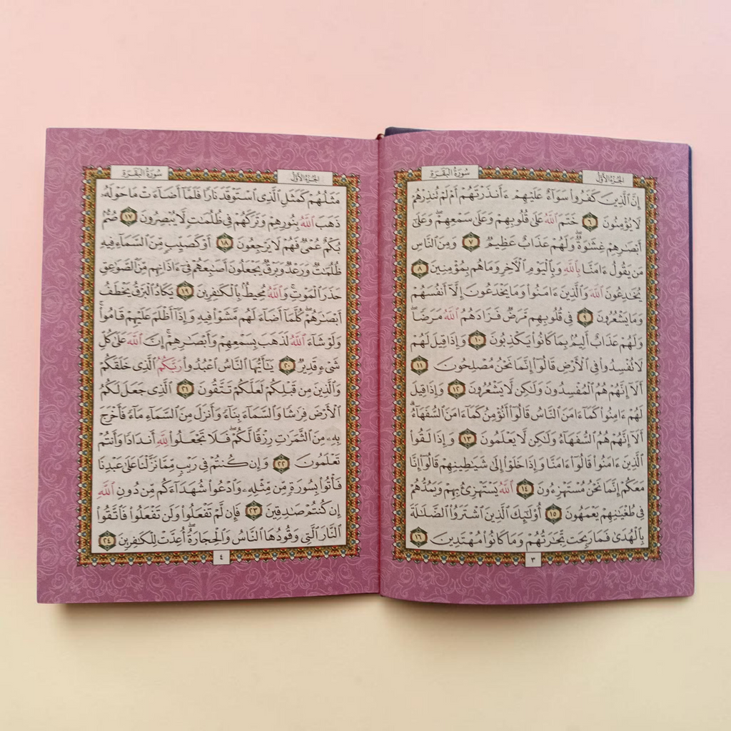 Rainbow Quran Usmani Dark Purple