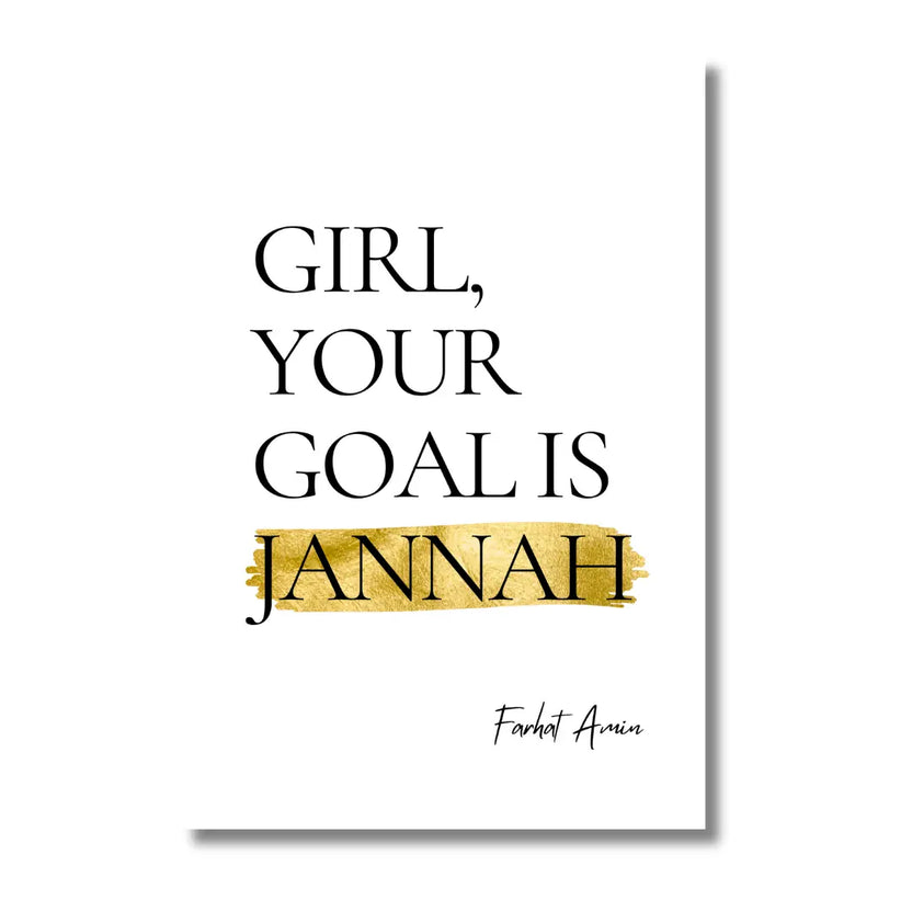 Girl Your Goal is Jannah