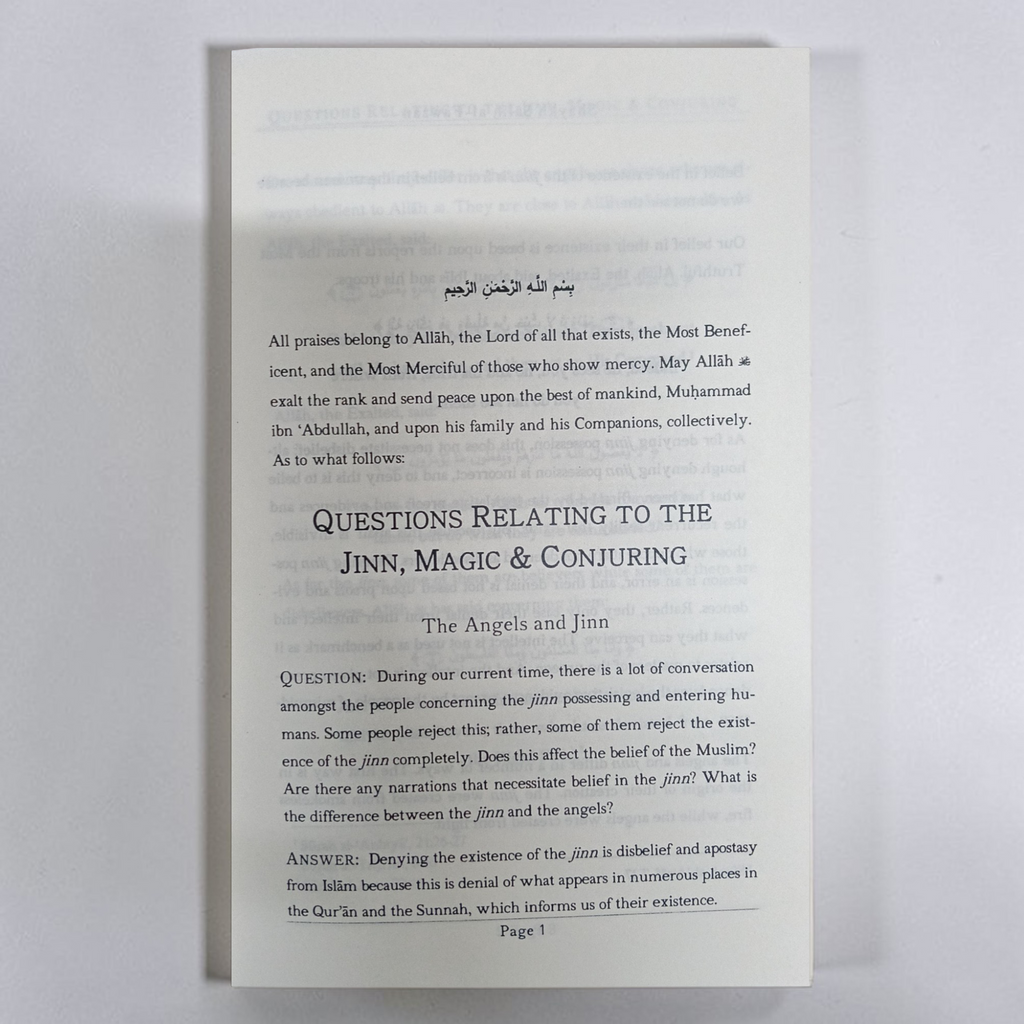 Question relating to the Jinn Magic and Conjuring