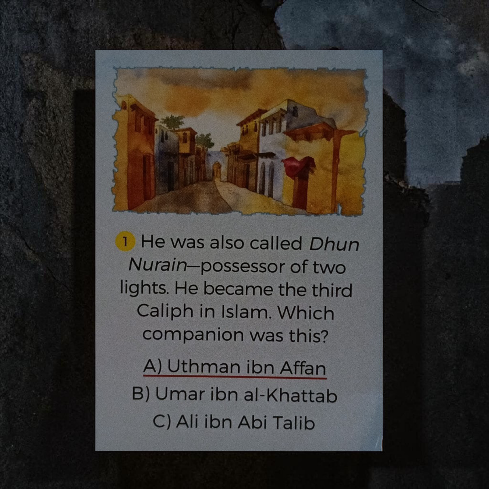Sahabah Quiz Cards
