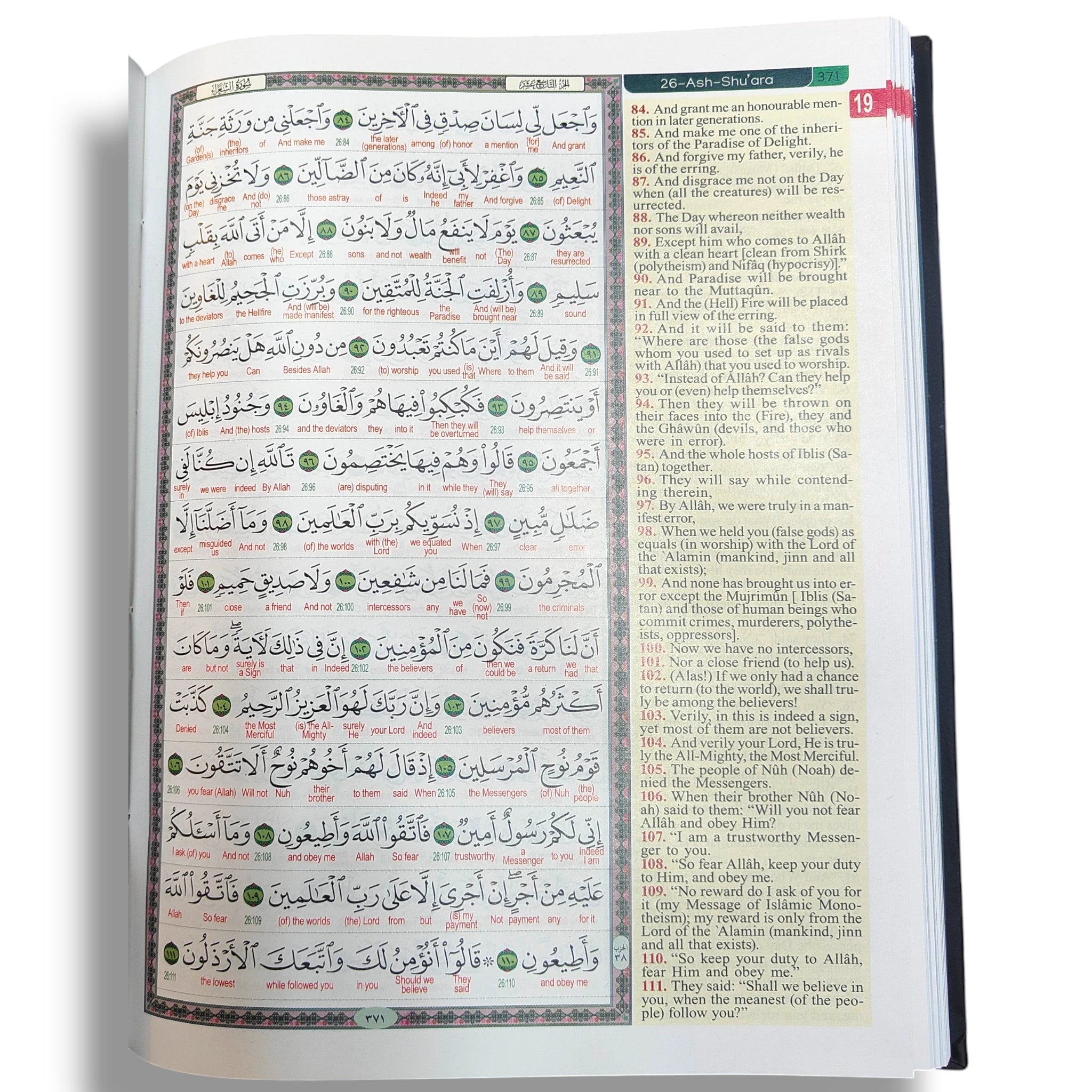 The Glorious Quran word to word English translation by Dr. Muhammad Muhsin Khan