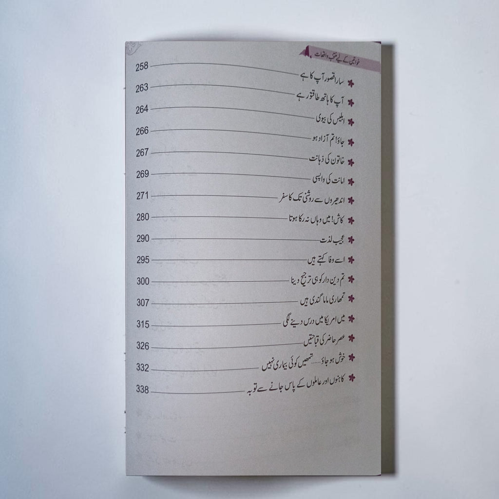 Khawateen ke liye Muntakhab Waqiat