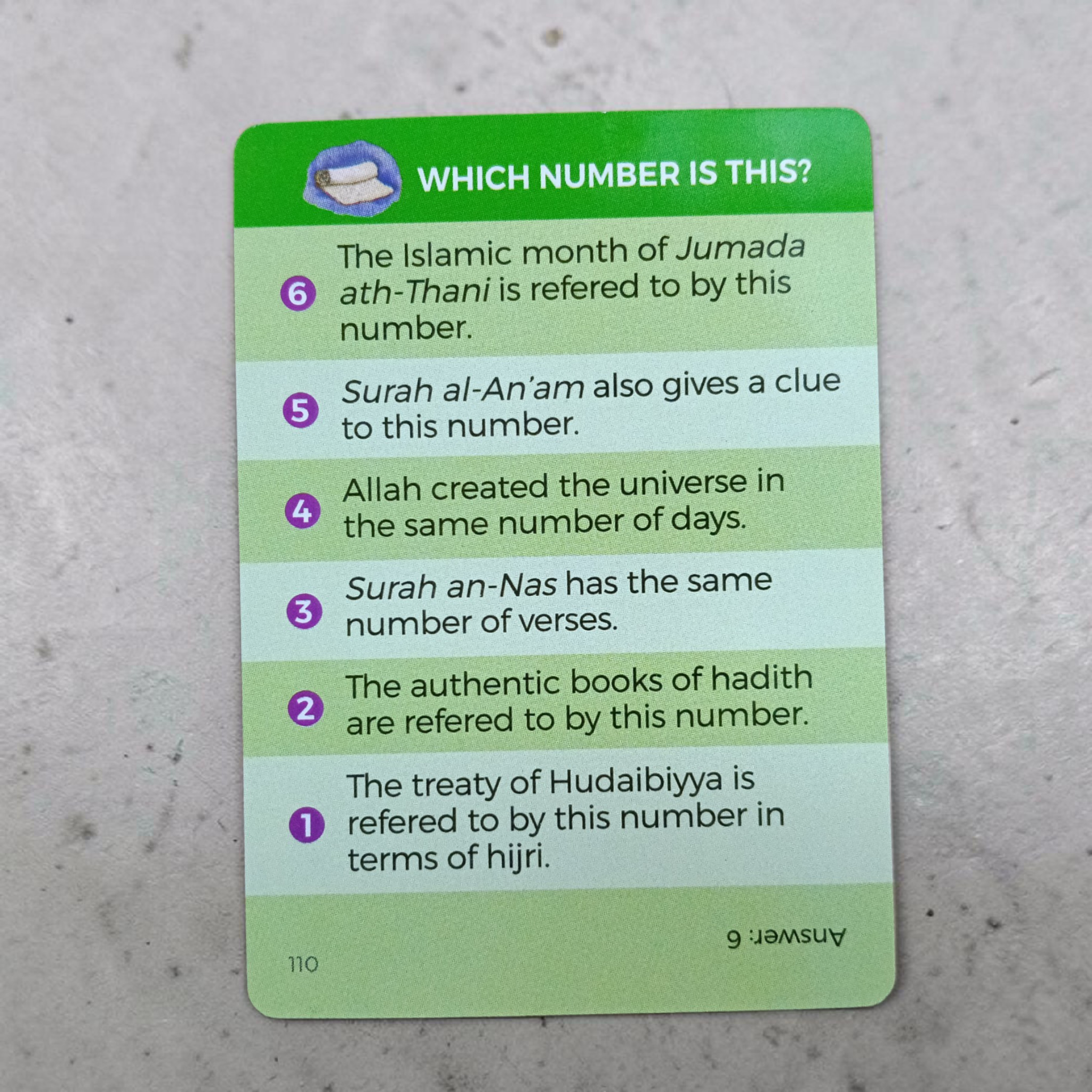 Quran Knowledge Game