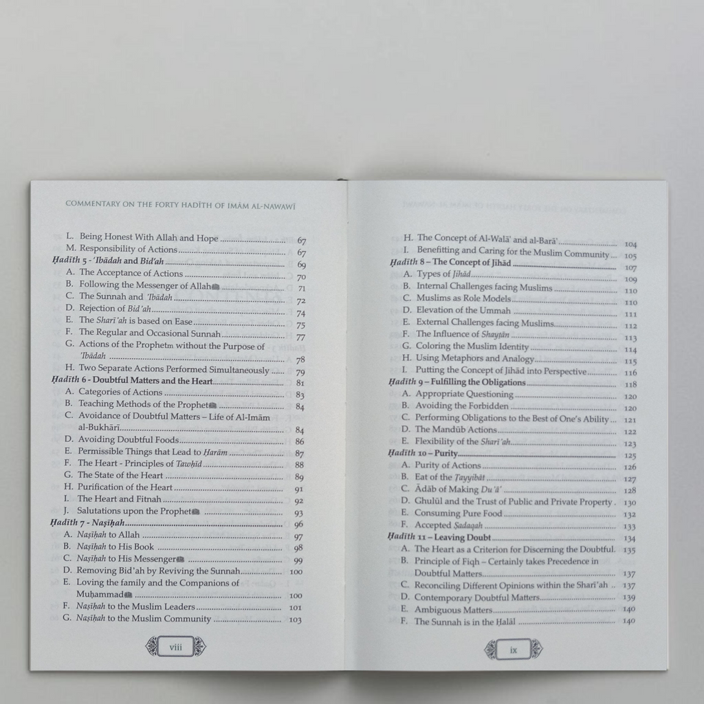 Commentary on The Forty Hadith of Imam Al-Nawawi