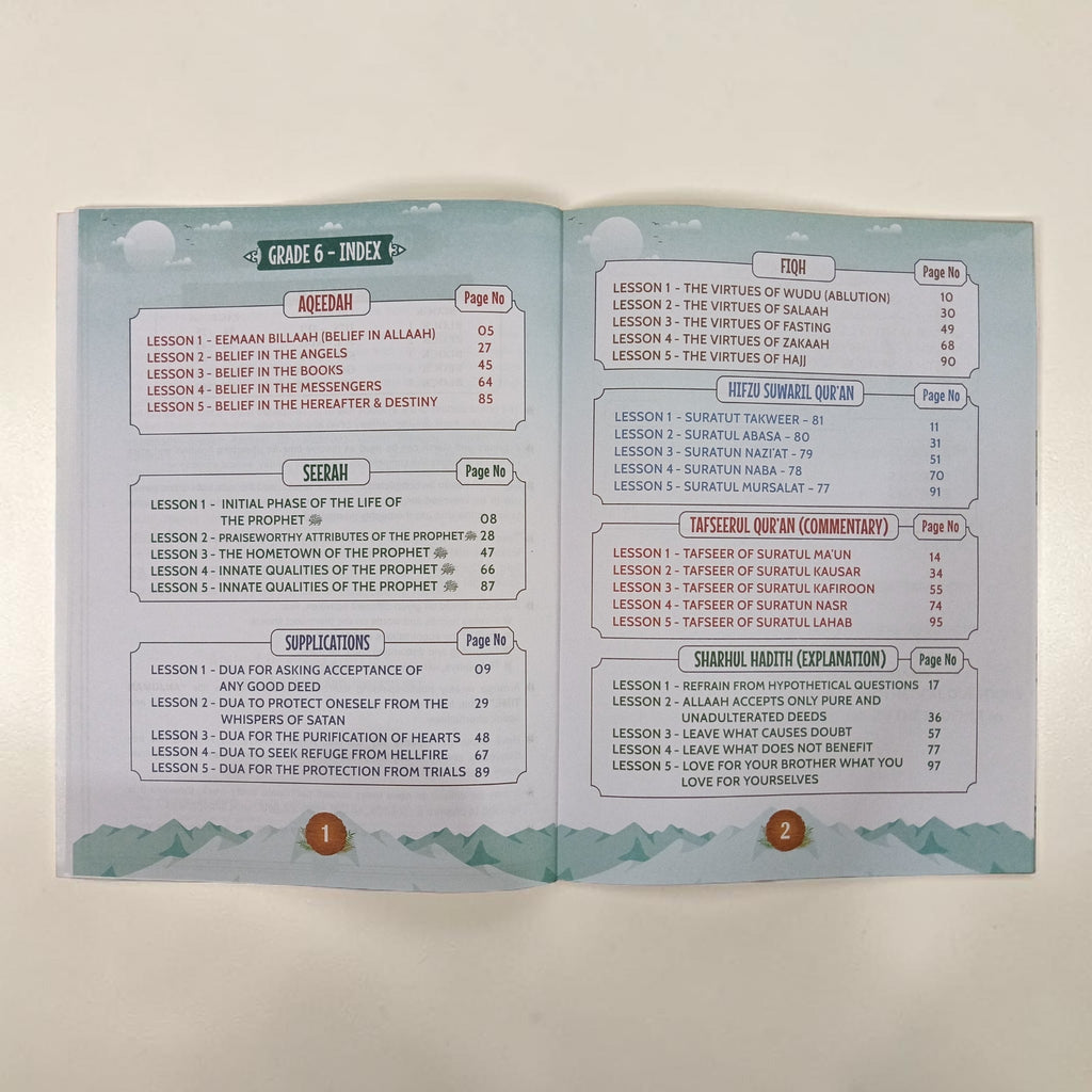 Islamic Studies English Grade 6