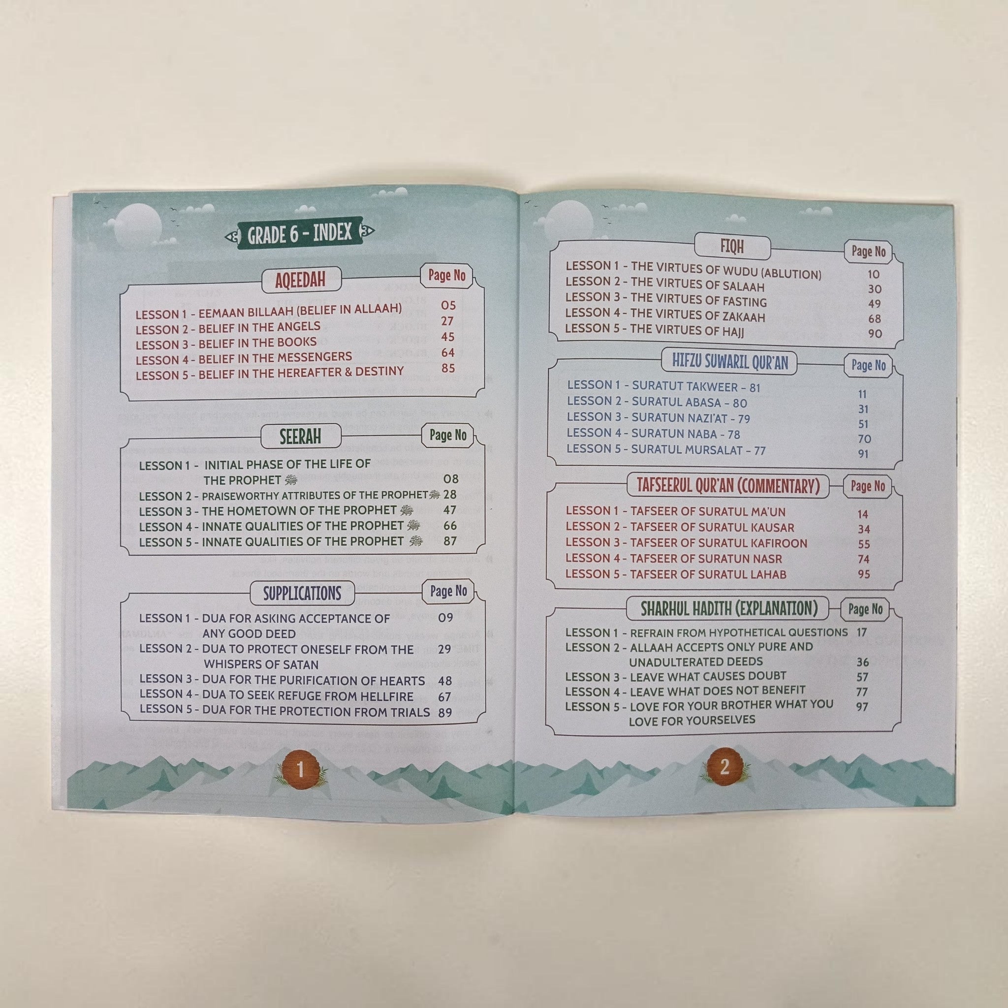 Islamic Studies English Grade 6