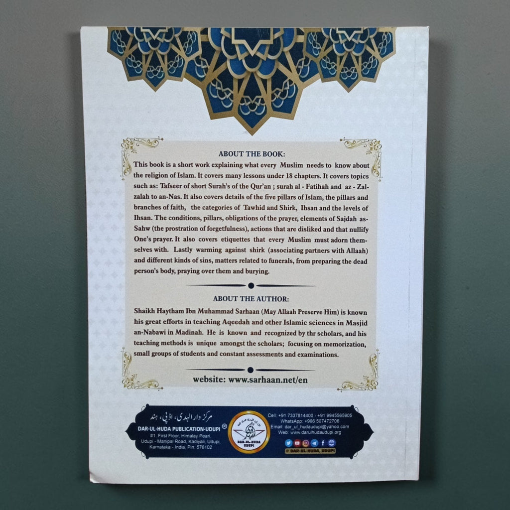 Explanation of The Important Lessons for Every Muslim