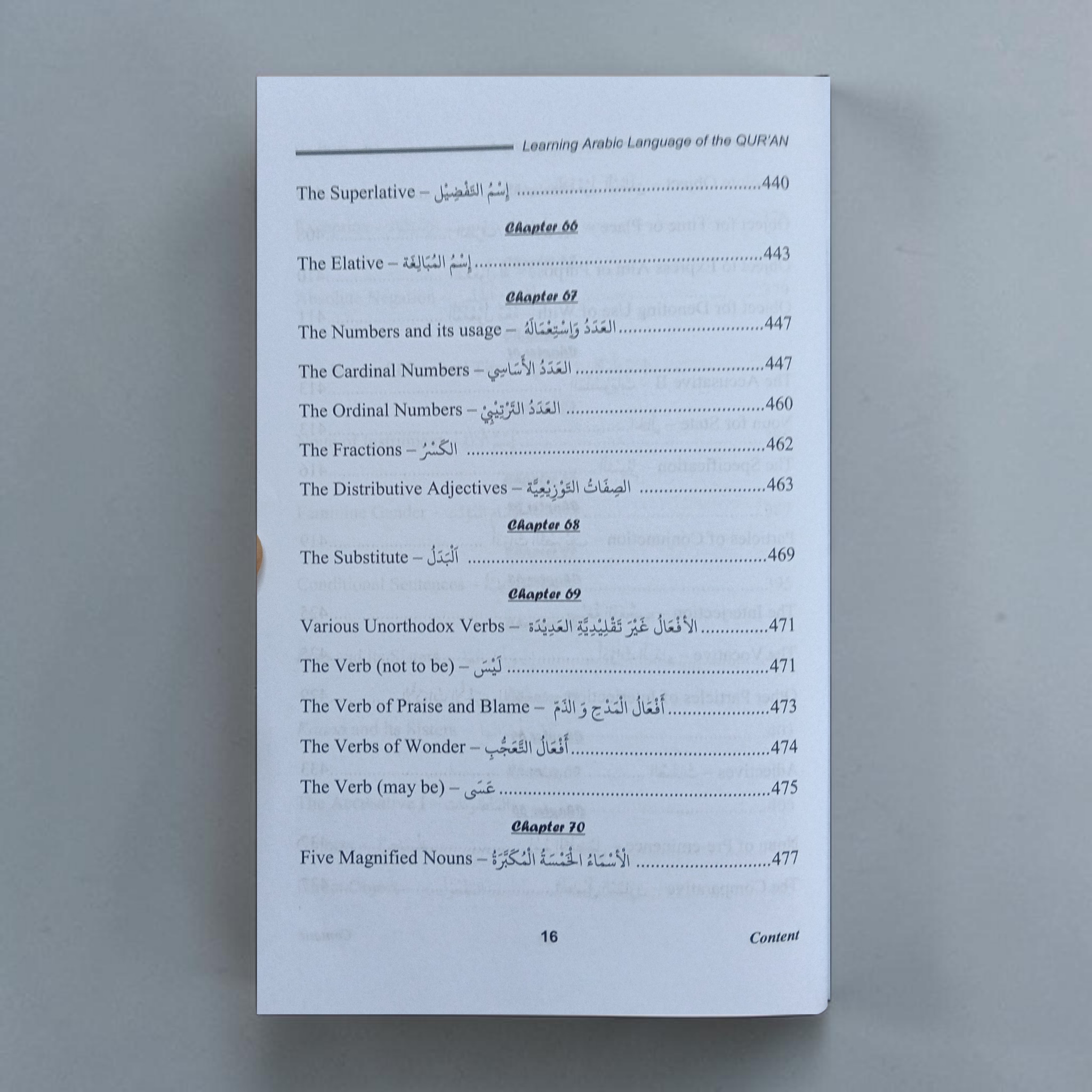 Learning Arabic Language of the Qur'an
