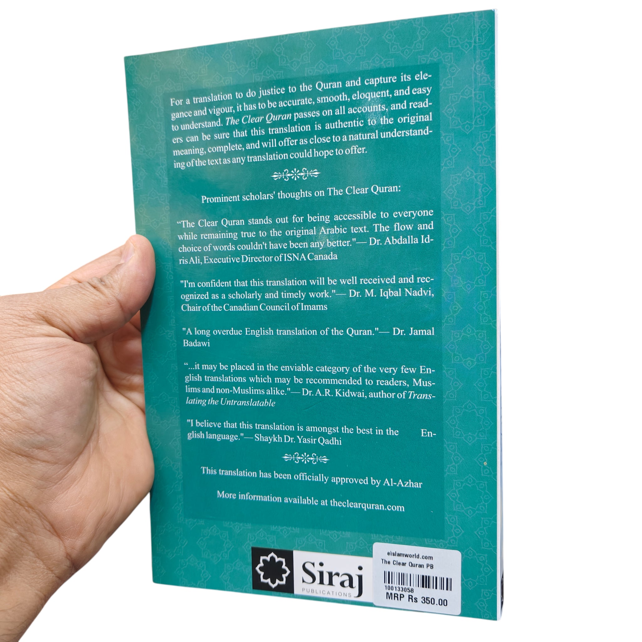 The Clear Quran - Only Translation PB