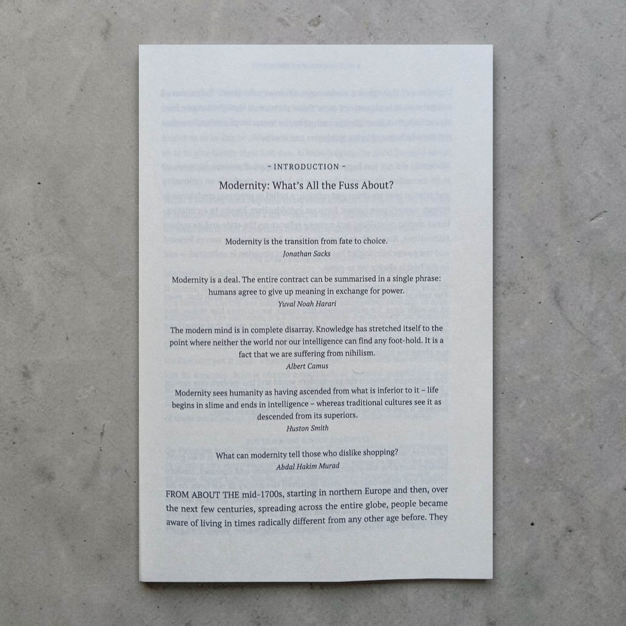 A Muslim Guide to Modernity