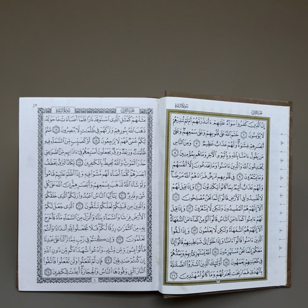 Usmani Quran Single Colour Medium Quality 17 x 24 cm (No. 148)